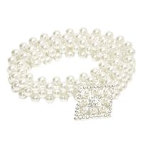 Benficial Fashion Metal Rhinestone Decoration Shiny Waistband Women Party Dress Belt Chain