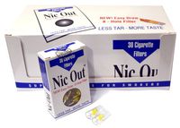 Nic Out Filters For Cigarette Smokers (New Easy Draw 8 Hole Filter System) (20)