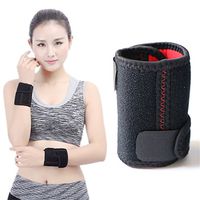 Exteren Adjustable Gym Wrist Band Brace Guard Professional Wrist Wrap Support Stabilizer for All Sports (A)