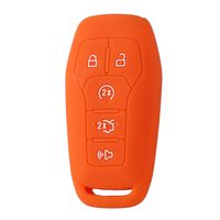 XUHANG Sillicone key Skin Cover for Ford FUSION MUSTANG F150 LINCOLN MKZ MKC MKX Keyless Entry Smart Remote orange