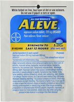 Aleve Individual Sealed 1 Caplet in a Packet (Box of 48 Packets)