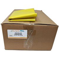 PlasticMill 40-45 Gallon Garbage Bags: Yellow, 1.5 Mil, 40x46, 100 Bags.