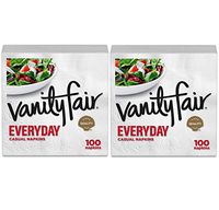 Vanity Fair Everyday Napkins, White - White - 100 ct - 2 pk