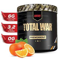 Redcon1 Total War - Pre Workout, 30 Servings, Boost Energy, Increase Endurance and Focus, Beta-Alanine, Caffeine (Orange Crush)