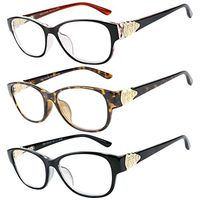 Reading Glasses 3 Set Value Quality Readers Fashion Crystal design reading glasses Women +2.5