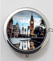 BlackKey London Big Ben Tower 3-Compartment Decorative Pocket Gift Box Case Organizer for Pill, Color 1 -311