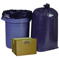 Brighton Professional Linear Low-Density Trash Bags, Black, 60 Gallon, 100 Bags/Box