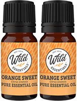 Wild Essentials Orange Sweet 100% Pure Essential Oil 2 Pack - 10ml, Therapeutic Grade