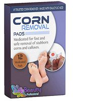 Corn remover for feet-salicylic acid pads to cushion your foot with powerful medicine for the professional treatment of tough to remove corns, warts and calluses on toes and feet.