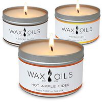 Scented Candles (Hot Apple Cider, Coffee Shop & Persimmon 3-Pack) 8oz