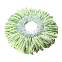 Finetoknow Microfiber Colorful Replacement Mop Head Rotating Round Shape Floor Mop Accessory