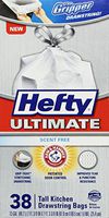 Hefty E82849 13-Gallon The Gripper Tall Kitchen Bags, 38 Count