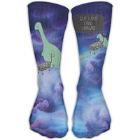Unisex Two Funny Dinosaur Funny Cute Novelty Cotton Socks