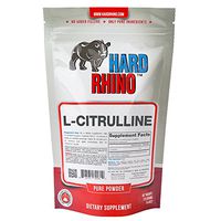 Hard Rhino L-Citrulline Powder, 125 Grams (4.4 Oz), Unflavored, Lab-Tested, Scoop Included