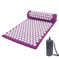 Massage Cushion Massage Yoga Mat Acupressure Relief Pressure Back Body Acupuncture Cushion Massage Yoga Mat with Pillow,Green