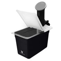 EVERIE Sous Vide Container with Collapsible Hinged Lid and Insulation Sleeve for Anova 800W or 900W or 1000W AN500-US00