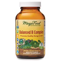 MegaFood, Balanced B Complex, Promotes Healthy Energy Levels, Multivitamin Dietary Supplement, Gluten Free, Vegan, 90 Tablets (90 Servings)