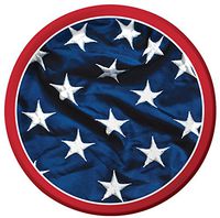 Creative Converting 8 Count Sturdy Style Paper Lunch Plates, 7", Patriotic Symbol