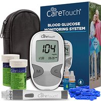 Care Touch Diabetes Testing Kit – Care Touch Blood Glucose Meter, 100 Blood Test Strips, 1 Lancing Device, 30 gauge Lancets-100 count and Carrying Case
