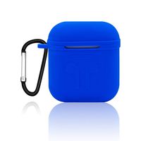 Morenitor AirPods Case 1 pcs Earphone Accessories Bluetooth Headset Silicone Storage Cover Box for iPhone AirPods(Blue)