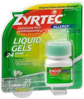 Zyrtec Liquid Gels, 25 Tablets