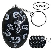 Topjack 5 Pack 120 dB Personal Alarm Keychain Emergency Safety Self Defense Sirens Security Alarms Sensors Protection Electronic Device Bag Decoration