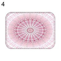 TbpersicwT Home bedroom carpet door mat, Geometric Oval Heart Soft Anti-Slip Door Mat Entrance Rug Kitchen Home Carpet - 4#