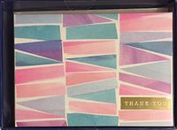 Pastels Boxed Thank You Notes and Envelopes- 16 Single Fold Note Cards and Envelopes