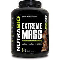 NutraBio Extreme Mass 6 lbs (Chocolate) – High Calorie Mass Gainer Supplement