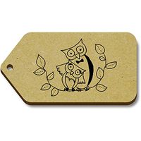 Azeeda 10 x 'Bride & Groom Owls' 66mm x 34mm Gift Tags (TG00019619)