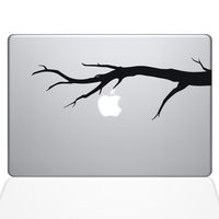 The Decal Guru Tree Branch MacBook Decal Vinyl Sticker - 13" MacBook Pro (2015 & Older) - Black (1191-MAC-13P-BLA)