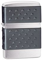 Zippo Black Zip Guard  Pocket Lighter, Brushed Chrome