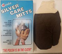Silver Care Mitts - Polishing and Cleaning Cloth Gloves for Gold, Copper and Brass Jewelry| Keeps Your Silver Gleaming and Protect Your Hands | By Cadie Dark Brown (1 Pair)