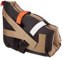 Rolyan Boot Pillow, Black/Tan Mid-Calf, Comfortable Heel Cushion Supports Ankle and Heel for Sleeping or Sitting, Pillow Fabric Keeps Skin Safe and Reduces Friction, Straps Help Stabilize Ankle