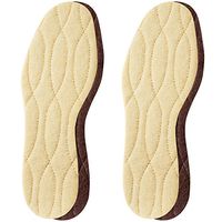 Pedag Keep Warm All Natural Insulating Wool Insoles, US 9L/EU 39, 2 Pair