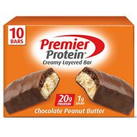 Premier Protein 20g Protein bar, Chocolate Peanut Butter, 2.08 Oz, (10Count), 10 Pack