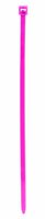 Aviditi CT115L Nylon Cable Tie, 11" Length x 3/16" Width, Fluorescent Pink (Case of 1000)