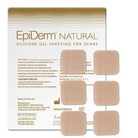 Epi-Derm Epi-Tabs (6) (Natural Squares) Silicone Scar Sheets from Biodermis