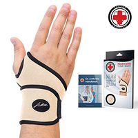 Doctor Developed Premium Nude Wrist Support/Wrist Strap/Wrist Brace/Hand Support [Single] & Doctor Written Handbook— Relief for Wrist Injuries, Joint Disease, Sprains & More (Nude)