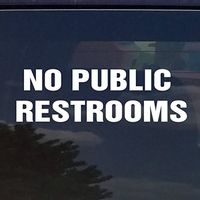 NO PUBLIC RESTROOMS VINYL DECAL / STICKER FOR STORES BUSINESSES