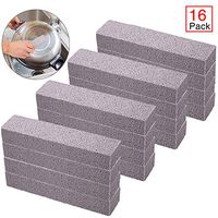 Onene 16 Pieces Pumice Sticks, Pumice Stones for Cleaning, Pumice Scouring Pad, Scouring Bars, Toilet Bowl Ring Remover, for Kitchen, Bath, Pool, Spa, Household Cleaning