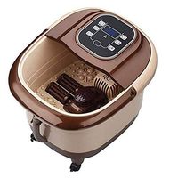 Foot Spa Bath Massager with Heat,Spa Motorized Shiatsu Roller Massaging Acupuncture Point, for Foot, Ankle, Leg, Calf, Foot Bath Spa with Water Heater