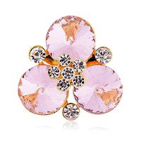 Vintage Gold Alloy Rhinestone Crystal Flower Wedding Bridal Bouquet Brooch Pin Popular Novelty Creation Aesthetic Jewelry Girls Cheap Women | StyleID - #46