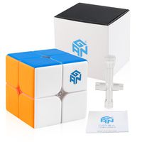 Coogam GAN 249 V2 2x2 Speed Cube Gans249 2x2x2 Gan249 Puzzle Toy Stickerless