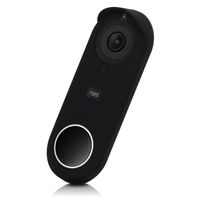 kwmobile Nest Hello Video Doorbell Case - Protective Silicone Cover for Nest Hello Video Doorbell Video Doorbell Black