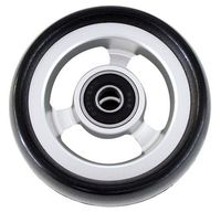 New Solutions CW502 3 x 1.5 in. Aluminum Caster with 0.32 in. Bearings On Black Tires Wheelchair
