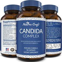 Candida Cleanse Supplement for Men and Women - Natural Candida Albicans Detox Pills Fast Acting Relief Pure Probiotics Protease Enzymes Aloe Vera Leaf Gel 90 Capsules by Natures Craft