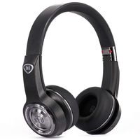 Monster Elements On-Ear Bluetooth Headphones-Black Slate, Cutting-edge over ear swipe controls, Stylish Design, 24 hrs listening (Renewed)