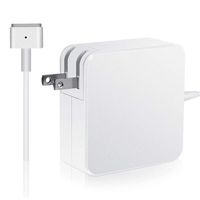 Homesuit Mac Book Pro Charger, AC 60W Magsafe 2 T-Tip Power Adapter Charger Replacement for MacBook Pro 13.3" Retail Package A1425 A1435 A1465 A1502 (Made After Late 2012)