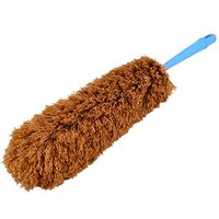 uxcell Fiber Household Window Car Dirt Dusting Clean Sweeping Brush Duster Light Brown